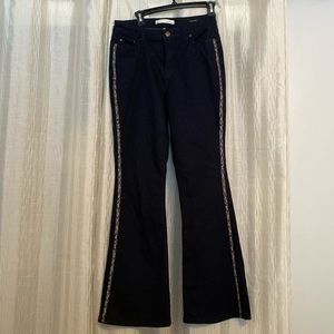 Stylish high rise flare jeans